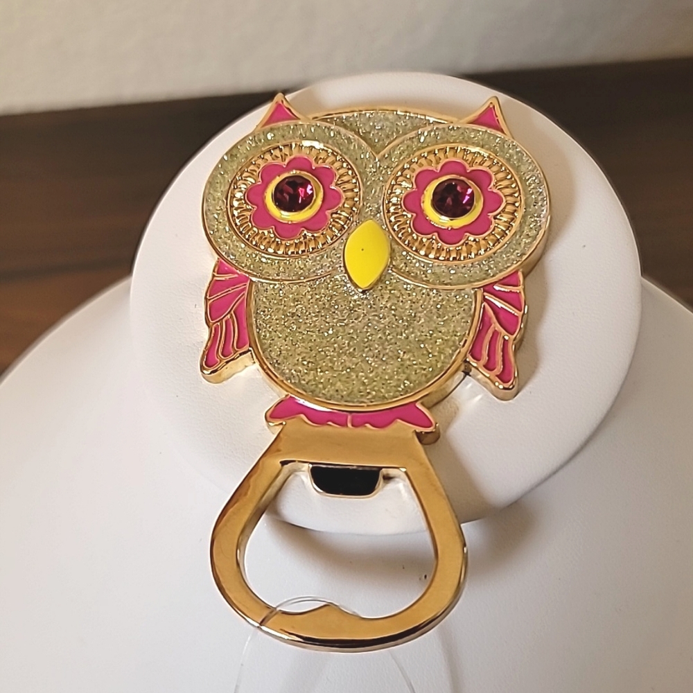 New Vintage! BETSEY JOHNSON Rare Woodland Creatures Collection Owl Bottle Opener